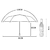 純色三摺手動雨傘