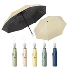 純色三摺自動雨傘