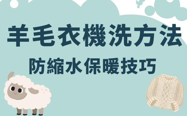 羊毛衣機洗方法：防縮水保暖技巧 洗羊毛衣不失敗