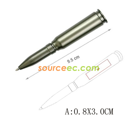禮品訂造子彈廣告筆紀念品