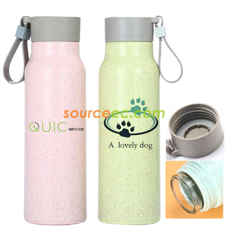 禮品訂造350ML無鉛玻璃麥香杯可擕式戶外用水杯紀念品