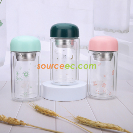 禮品訂造雙層玻璃杯紀念品