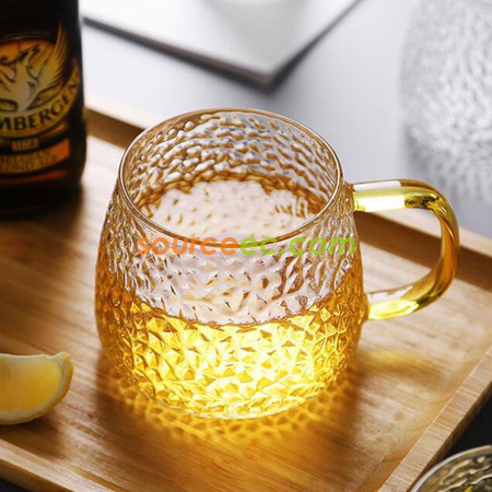 禮品訂造雪點錘紋泡茶杯紀念品