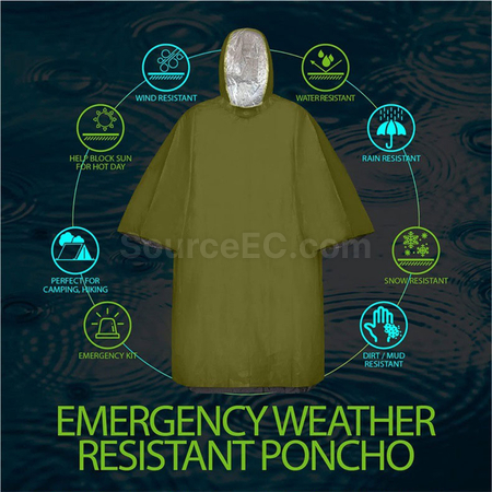 禮品訂造戶外應急生存雨披紀念品