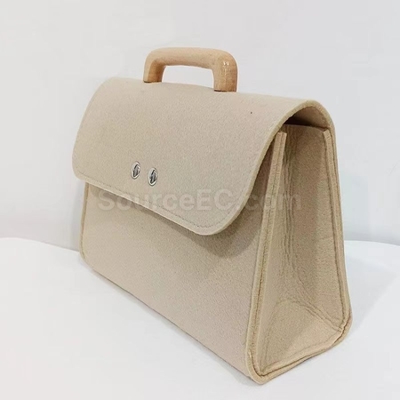 禮品訂造木柄毛氈手挽袋紀念品