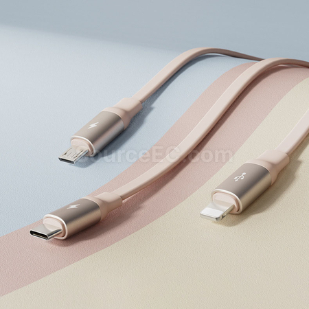 禮品訂造一拖三伸縮充電線紀念品