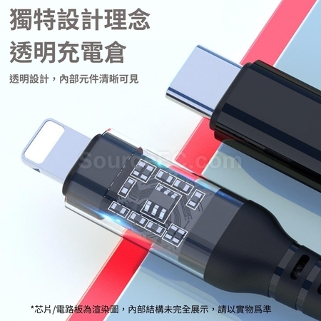 禮品訂造透明蘋果快充充電線紀念品