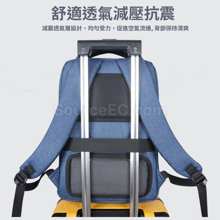 禮品訂造透氣USB充電時尚後背包紀念品