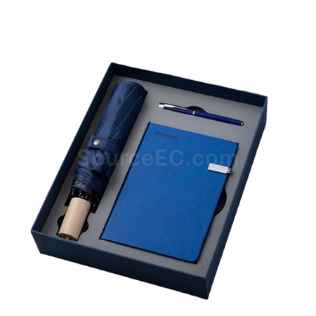 禮品訂造雨傘+筆+筆記本套裝紀念品