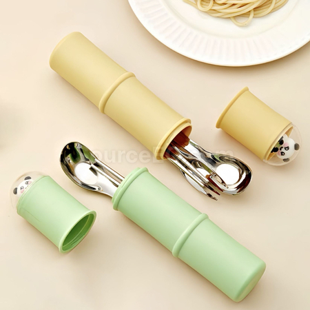 禮品訂造熊貓自備餐具套裝紀念品