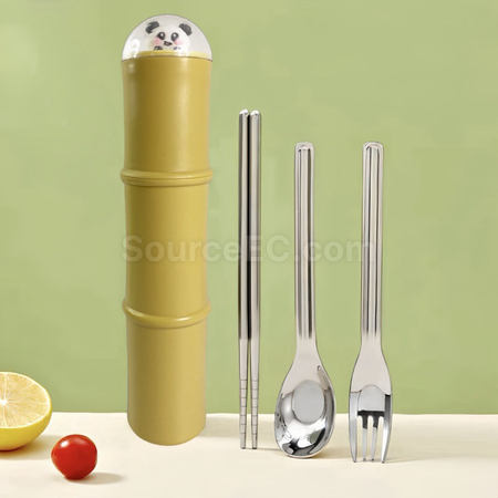 禮品訂造熊貓自備餐具套裝紀念品