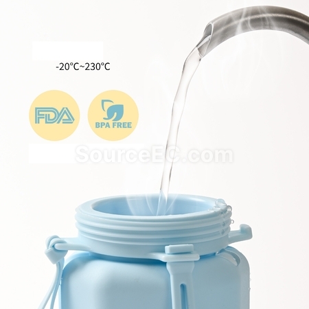 禮品訂造矽膠折疊水樽紀念品