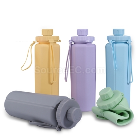 禮品訂造矽膠折疊水樽紀念品