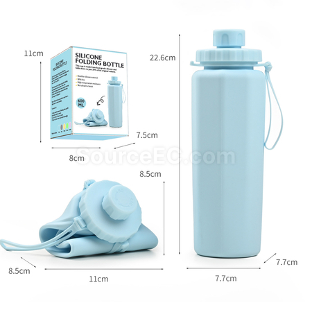 禮品訂造矽膠折疊水樽紀念品