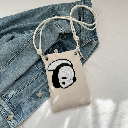 禮品訂造熊貓輕便斜挎袋紀念品