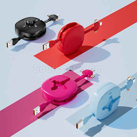 禮品訂造三合一充電線紀念品