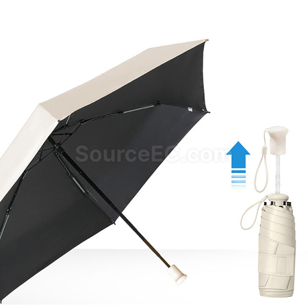 禮品訂造拎包五摺黑膠雨傘紀念品