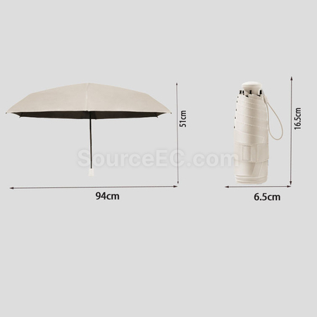禮品訂造拎包五摺黑膠雨傘紀念品