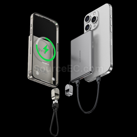 禮品訂造3C認證快充磁吸移動電源紀念品