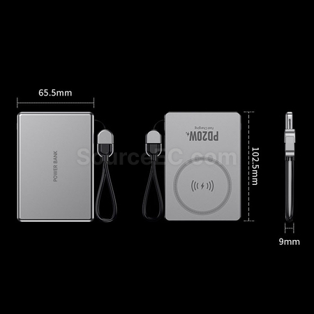 禮品訂造3C認證快充磁吸移動電源紀念品