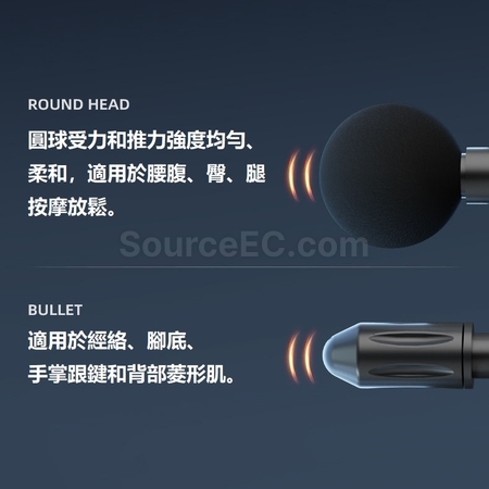 禮品訂造雙頭深層肌肉按摩槍紀念品