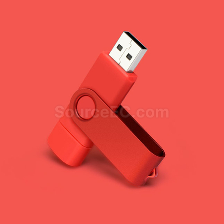 禮品訂造旋轉雙頭Type-C&USB手指紀念品
