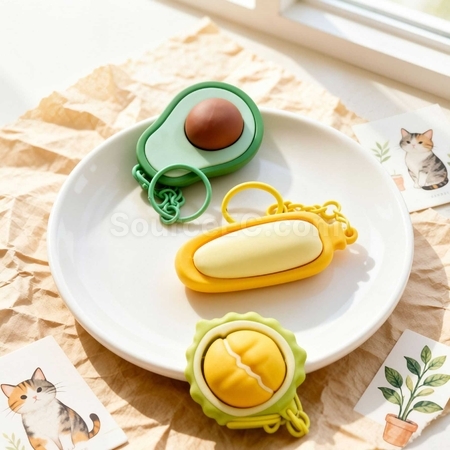 禮品訂造減壓按鍵鑰匙扣紀念品