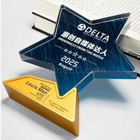 禮品訂造水晶金屬獎座紀念品