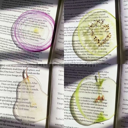 半透亞克力水果書籤