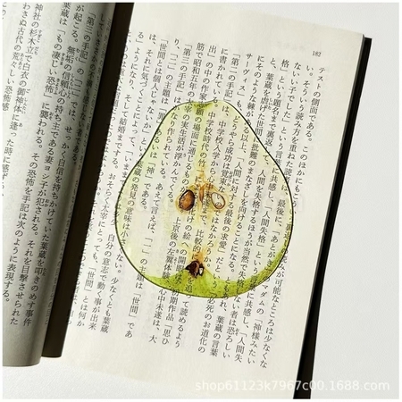 禮品訂造半透亞克力水果書籤紀念品