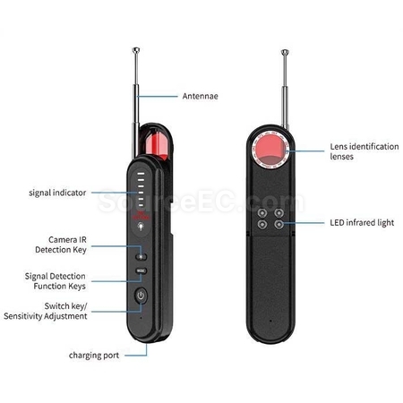 禮品訂造紅外線防竊聽防偷拍鏡頭探測器紀念品