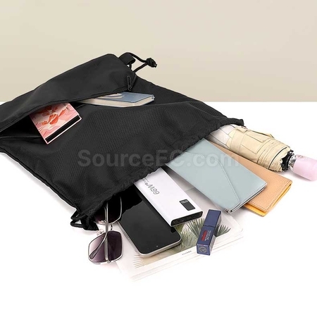 禮品訂造拉鏈索繩袋紀念品