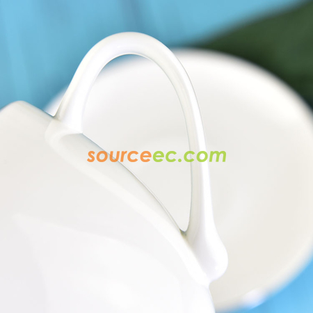 禮品訂造300ML 骨質瓷咖啡杯碟套裝紀念品