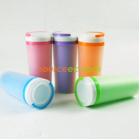 禮品訂造480ML雙層廣告杯紀念品