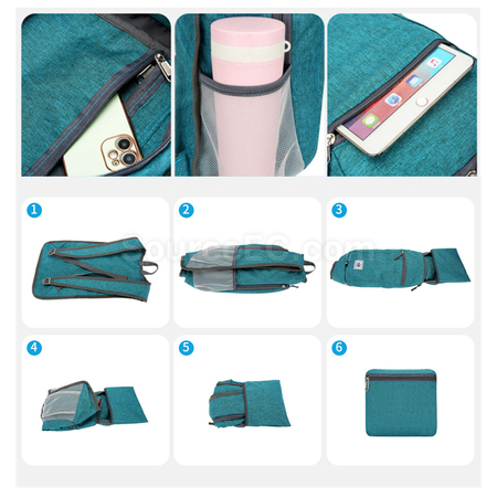 禮品訂造可摺疊休閒帆布背囊紀念品