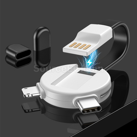 禮品訂造小熊貓卡通數據充電線紀念品