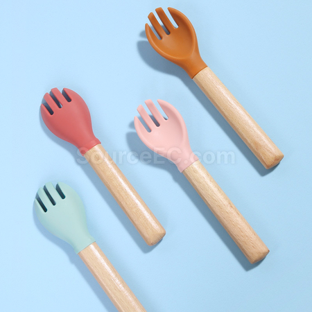 禮品訂造短柄木頭餐具紀念品