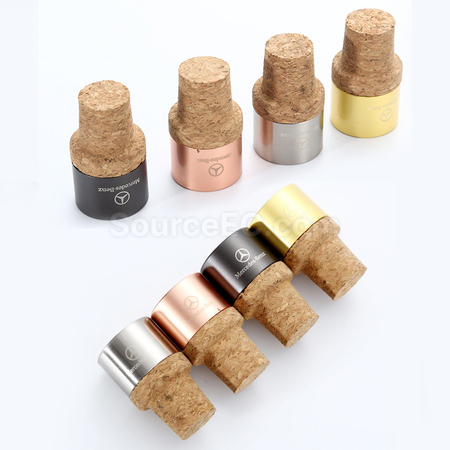 禮品訂造雕刻logo紅酒塞紀念品