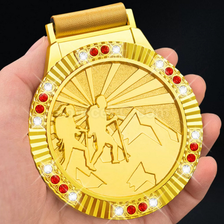 禮品訂造登山金屬獎牌紀念品