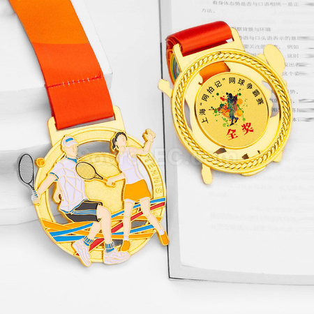 禮品訂造網球金屬獎牌紀念品