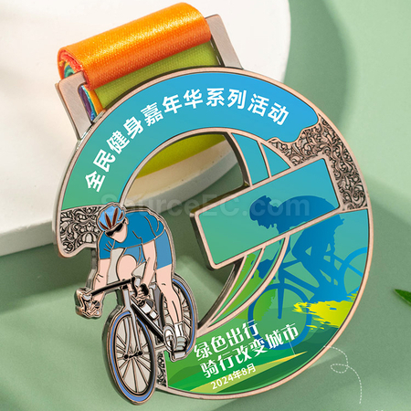 禮品訂造騎行金屬獎牌紀念品