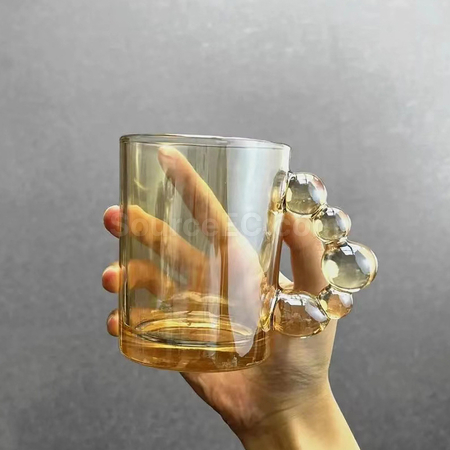 禮品訂造泡泡手把玻璃杯紀念品