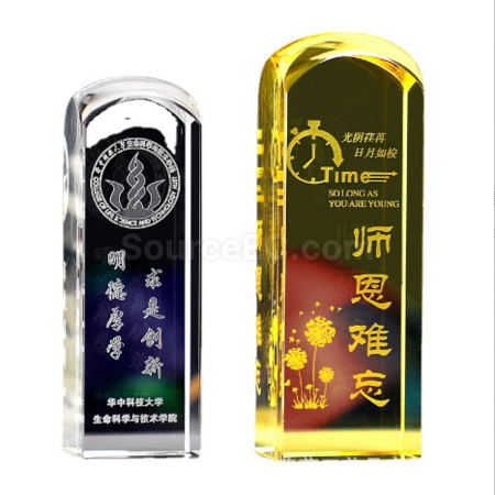 禮品訂造水晶姓名印章紀念品