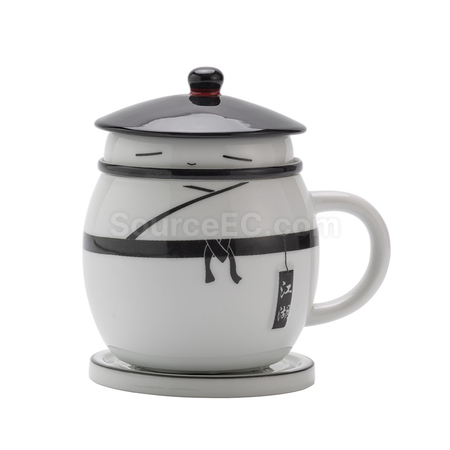 禮品訂造熊貓馬克杯大肚杯紀念品