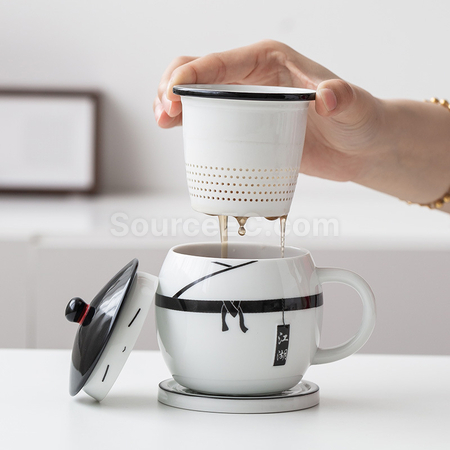 禮品訂造熊貓馬克杯大肚杯紀念品