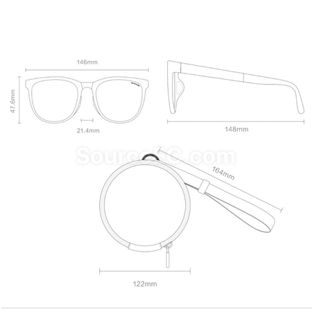 禮品訂造可折疊氣墊可擕式眼鏡紀念品