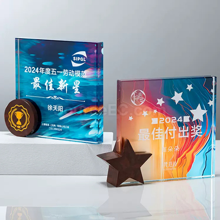 禮品訂造大理石水晶獎座紀念品