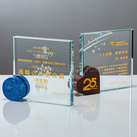 禮品訂造大理石水晶獎座紀念品