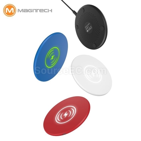 禮品訂造超薄發光logo手機無線充電器紀念品
