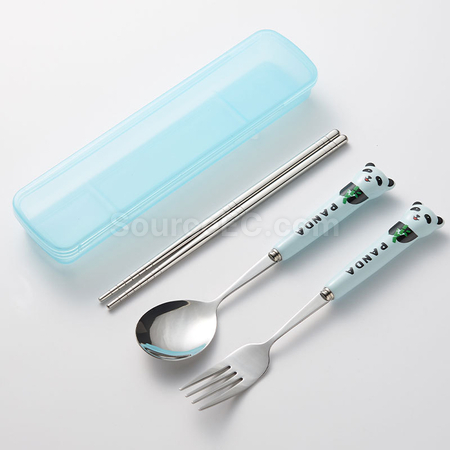 禮品訂造熊貓自備餐具套裝紀念品
